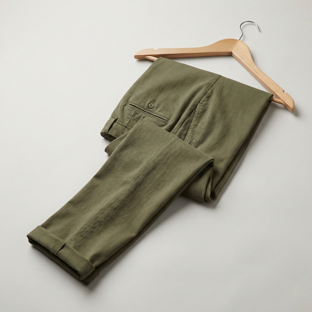 Quần Kaki nam xanh rêu