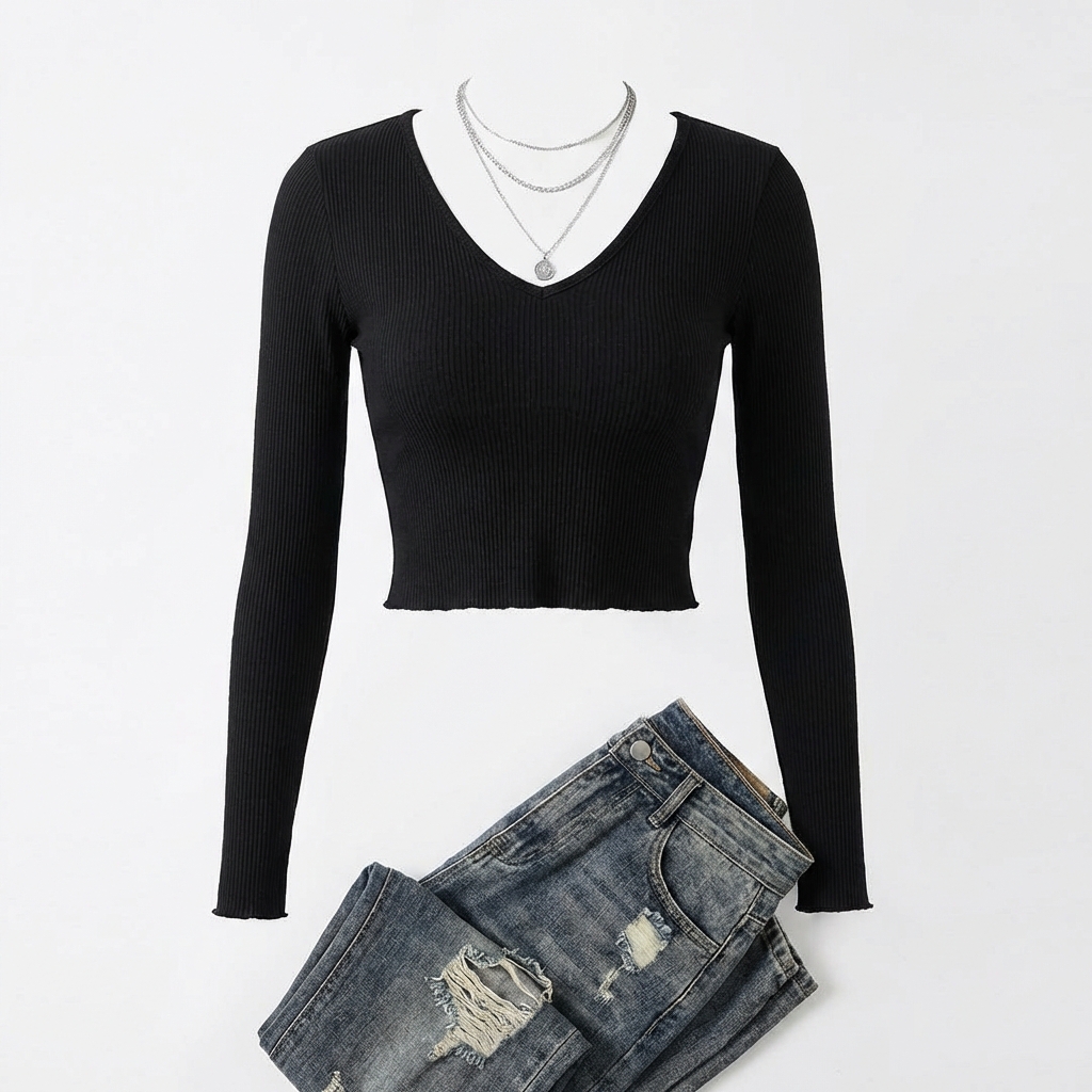 Áo Croptop nữ cá tính