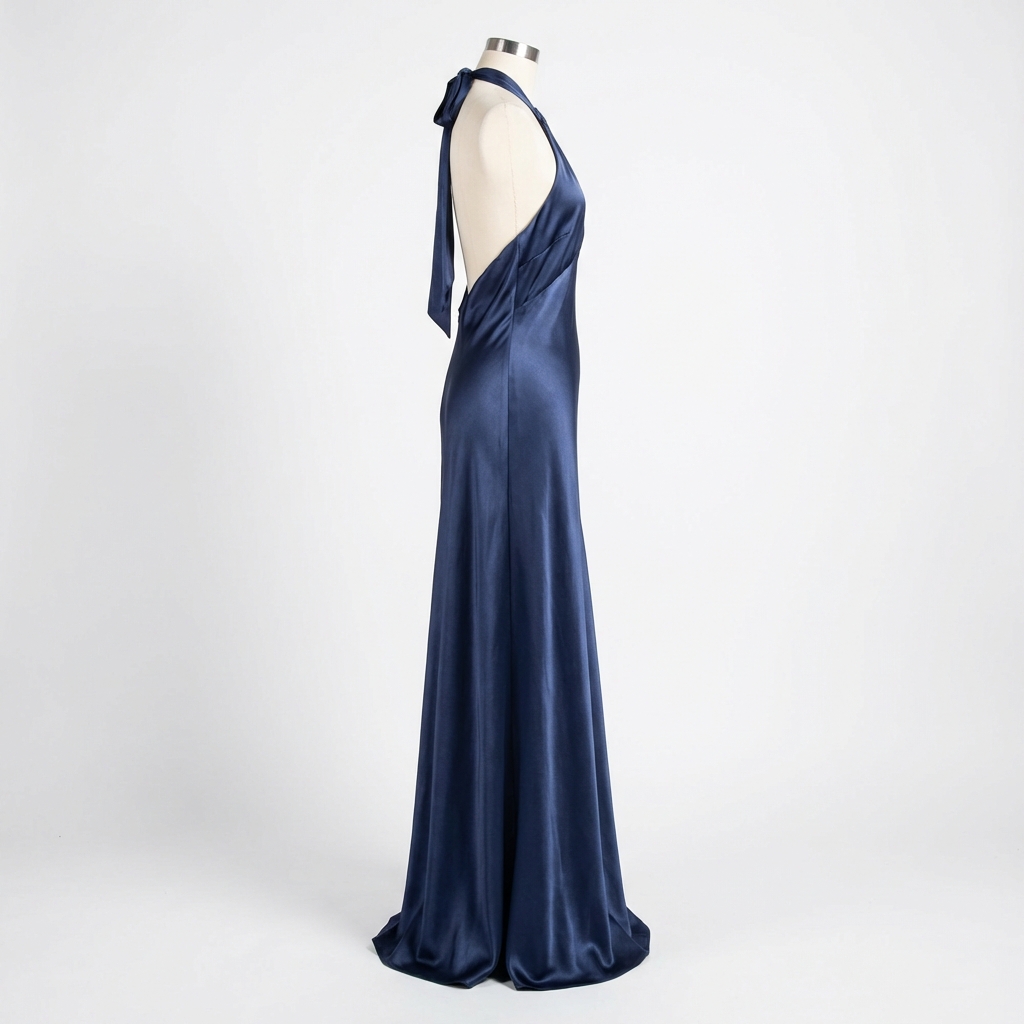 Đầm suông cổ yếm